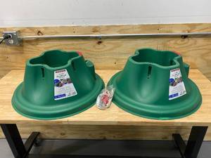 lot 45 image: E.Z H2O Lot of 2- Christmas Tree Stands