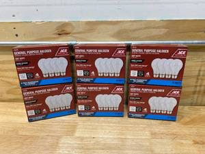 lot 47 image: ACE Lot of 6- Halogen Light Bulb 43 watts 750 lumens A-Line A19 Medium Base (E26) Soft White 4 pk