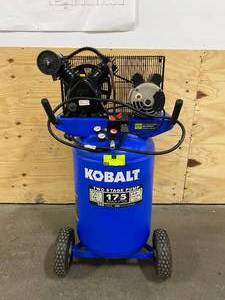 lot 2 image: KOBALT 30-Gallon Two Stage Portable Corded Electric Vertical Air Compressor