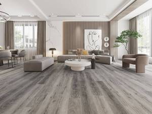 lot 2B image: UNITED WEAVERS Lot of 45 Cases of-  Luxury Vinyl Plank Flooring- Bryant Collection- Grey Oak (1,506.15 sq. ft.)