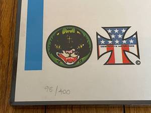 lot 105 image: 1999 Mans Ruin Records Planet of The Apes Themed Framed Art