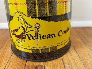 lot 131 image: Vintage Metal Pelican Coolers Water Jug