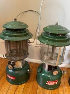 lot 132 image: Four Coleman Gas Lanterns