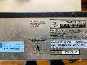 lot 138 image: Harmon Kardon Graphic Equalizer