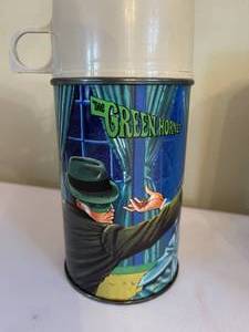 lot 172 image: Green Hornet Vintage Lunch Box with Thermos