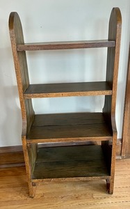 lot 1 image: Unique Vintage Wooden Shelf