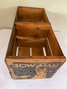 lot 219 image: Vintage Bow-Man Orange Crate