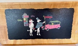 lot 36 image: Adorable Vintage Poodle Themed Trays