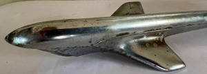 lot 256 image: Vintage Chrome Airplane Hood Ornament