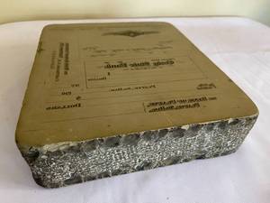 lot 265 image: Vintage Check Printing Stone
