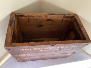 lot 295 image: Vintage Ammunition Crate