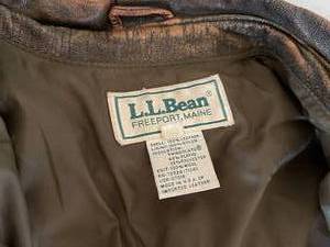 lot 301 image: L.L. Bean Leather Jacket
