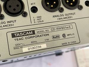 lot 60 image: Tascam CD Rewriteable Recorder