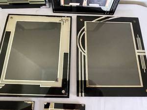 lot 66 image: Vintage Art Deco Glass Picture Frames