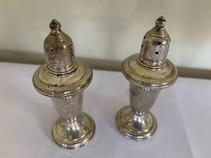 lot 84 image: Sterling Salt and Pepper Shakers
