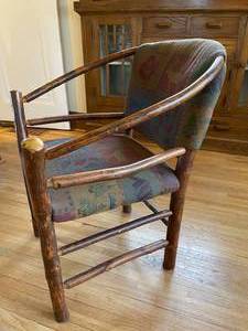 lot 96 image: Old Hickory Log Accentuation Hoop Chair