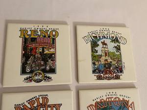 lot 346 image: 1995 Harley Owners Group Ceramic Tiles