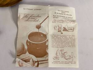 lot 349 image: LeCreusett Fondue Set