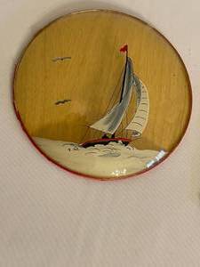 lot 361 image: 2 Convexed Glass Framed Art Pieces