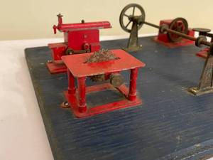 lot 416 image: Vintage Metal Steam Powered Toy Tools
