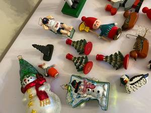 lot 425 image: Assorted Vintage Swedish Christmas Ornaments and Christopher Radko Ornament