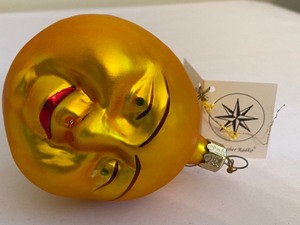 lot 147B image: Christopher Radko 1991 Smiling Sun Christmas Ornament