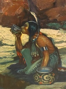lot 215 image: J. Cliff Hutchins Framed Print