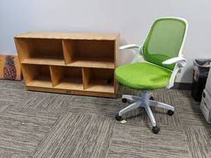 Wood storage cubby, measures 4 wid...