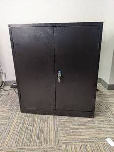 Lot of 4 metal file cabinets, assor...
