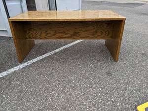 Wood desk top is 32 x68...