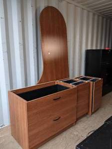 Curved reception desk top measures ...