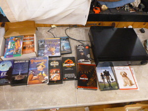 VHS Player and Movies