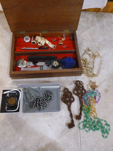 Jewelry Box with Costume Jewelry
