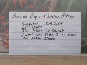 lot 1 image: THE BEACH BOYS - CHRISTMAS ALBUM - 1964 - VINYL LP