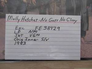 lot 52 image: MOLLY HATCHET - NO GUTS NO GLORY - 1983 - VINYL LP
