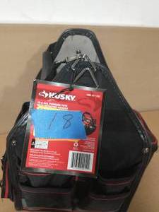 lot 18 image: HUSKY 10 in. 15 Pocket Open Top Tool Bag