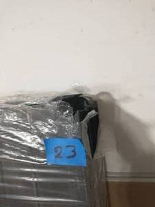 lot 23 image: HDX Black 4-Tier Plastic Garage Storage Shelving Unit (28 in. W x 52 in. H x 15 in. D)