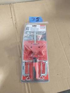 lot 35 image: BESSEY 2 in. Capacity 90-Degree Angle Clamp with 1-18 in. Throat Depth