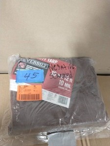 lot 45 image: EVRBILT 10 ft. x 12 ft. BrownSilver Heavy-Duty Tarp