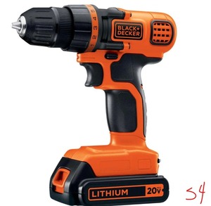 lot 54 image: 2 BLACKDECKER 20-Volt MAX Lithium-Ion Cordless 38 in. DrillDriver with Battery 1.5Ah and Charger