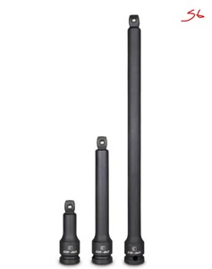 lot 56 image: CAPRI TOOL 12 in. Drive 3, 6 and 12 in. Wobble Impact Extension Bar Set (3-Piece)