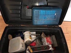 lot 50 image: KETER toolbox with various items