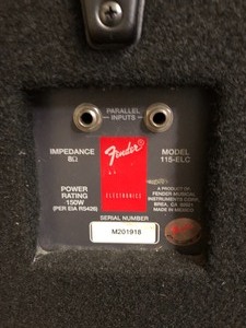 lot 56 image: FENDER Speaker 