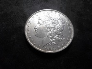 1884 O Morgan Silver Dollar