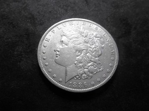 1886 O Morgan Silver Dollar
