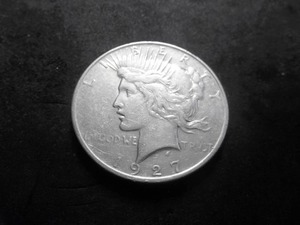1927 D Peace Silver Dollar