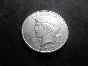 1934 S Peace Silver Dollar