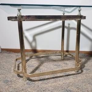 Hollywood Regency 70s Side Table Rectangle