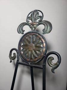 Ornate Metal Easel