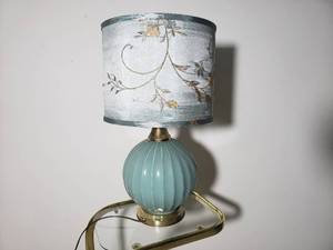 Charming Robins Egg Mellon lamp